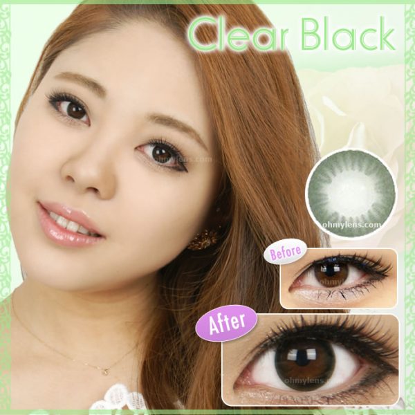 Clear Black Contact Lenses 01