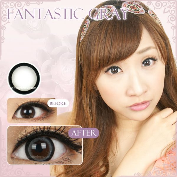 Fantastic Gray Contact Lenses 01
