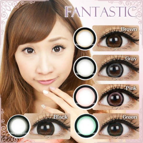 a beautiful girl with Fantastic Gray Contact Lenses 04