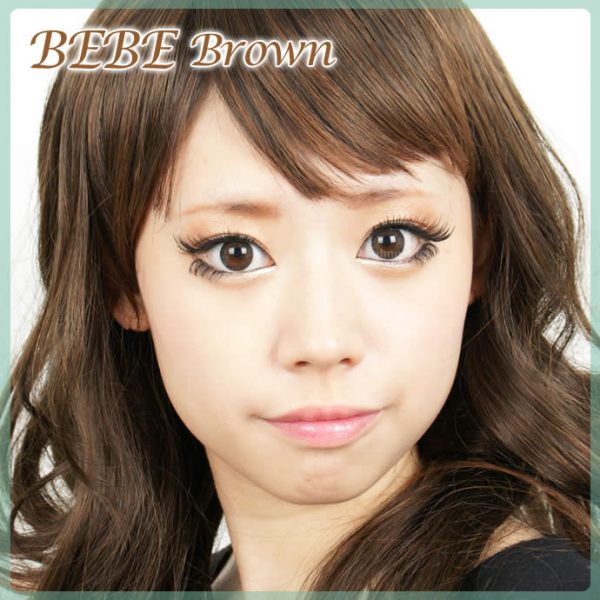 a beautiful girl with Bebe Brown Contact Lenses 02