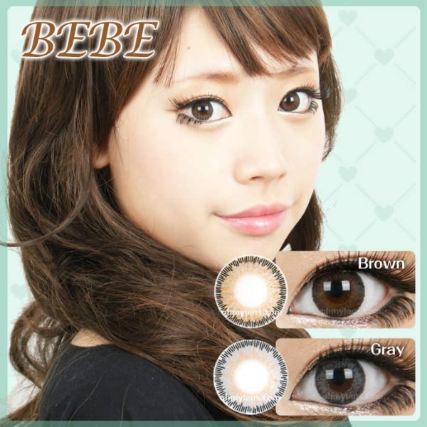 a beautiful girl with Bebe Brown Contact Lenses 04
