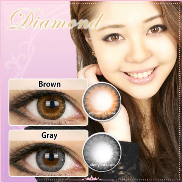 a beautiful girl with Brown Diamond Contact Lenses 04
