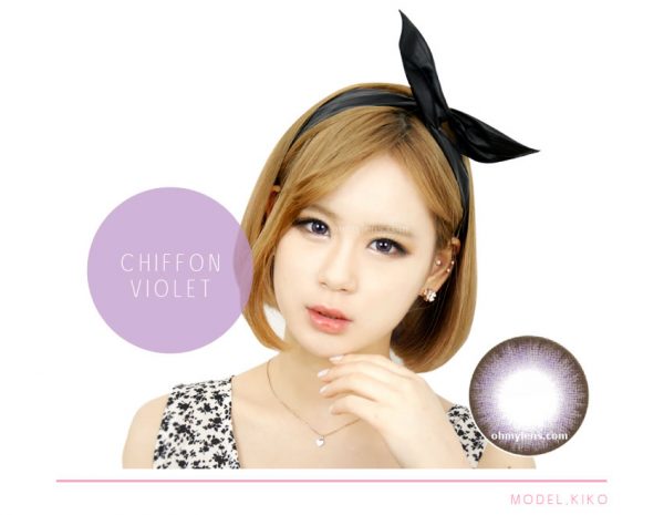 a beautiful girl with chiffon violet contact lenses 02