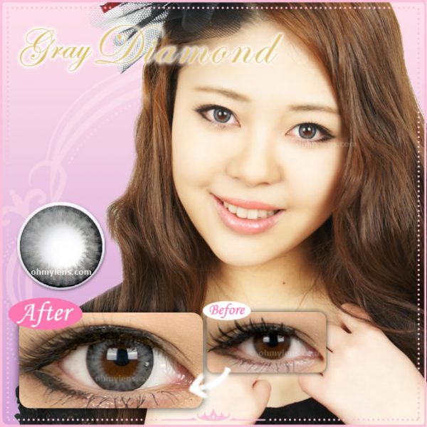 a beautiful girl with gray diamond contact lenses 01