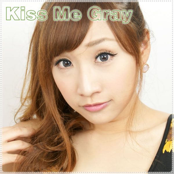 a beautiful girl with kiss me gray contact lenses 02
