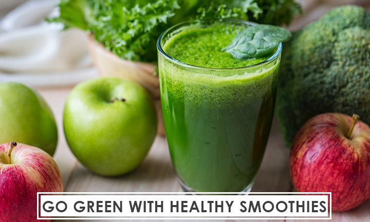 Go green with healthy smoothies